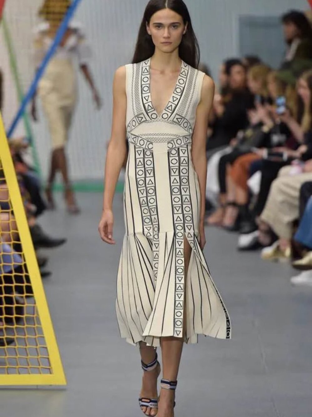 Peter Pilotto cream heavy knit dress size Medium